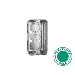 تصفية ستيل سيتي - صندوق فائدة، 4x2 1/8 بوصة، 1 7/8 بوصة عميقة، 3/4 بوصة KO