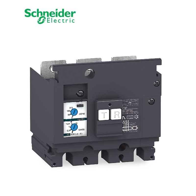 شنايدر - وحدة حماية للتسريب الارضي - 4 خط - Compact NSX 250, MH Type, 200 VAC To 440 VAC, 30mA to 10A - 2