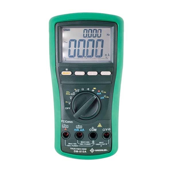 جرينلي - جهاز قياس رقمي متعدد - 10 أمبير - 1000 فولت - True-RMS - AC/DC - (DM-810A) - 2