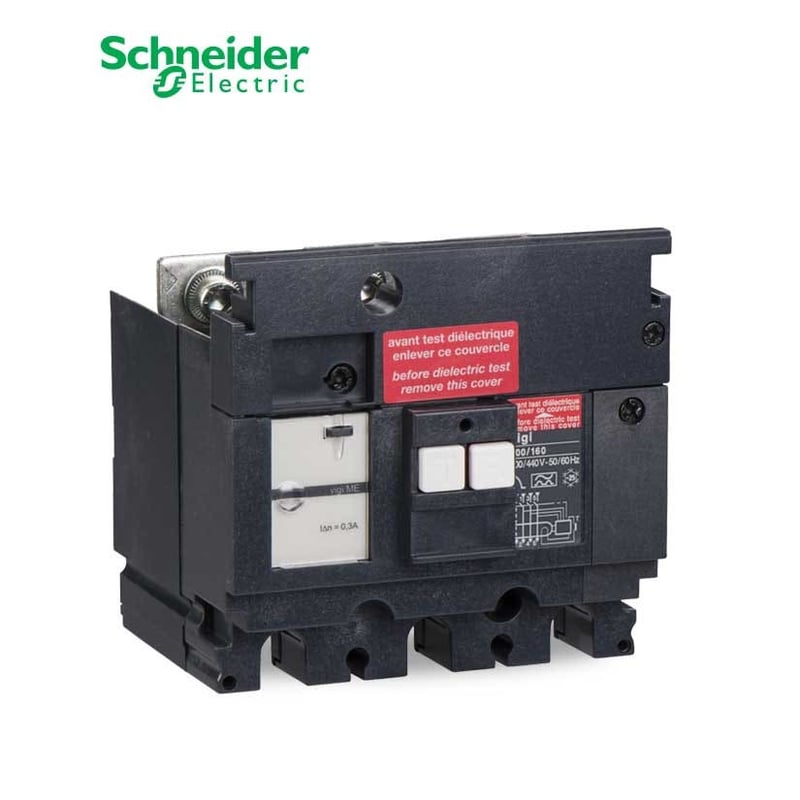 شنايدر - وحدة حماية للتسريب الارضي - 3 خط - Compact NSX 100/160, ME Type, 200 VAC To 440 VAC, 30 mA - 2