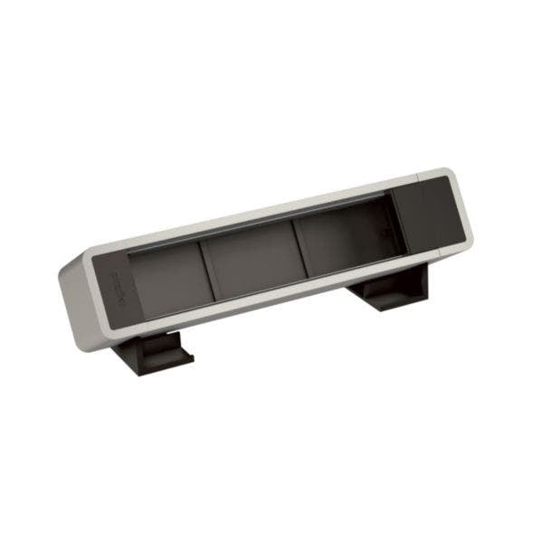 LEGRAND - Incara On-Desk Extension, Empty, 8 Modules, Aluminum-Black - 2