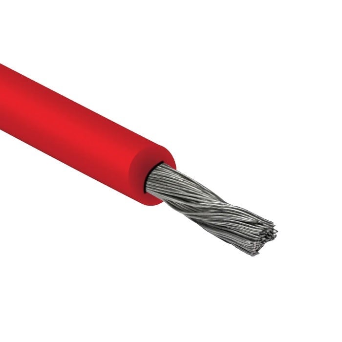بحرة - سلك 1X4 مم - نحاس Solar Cable Low Voltage - LS0H - لون أحمر - المواصفات البريطانية - 2
