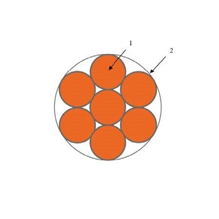 بحرة - سلك تأريض نحاس - غير معزول - مقاس 16 مم - مطلي بالقصدير - 2