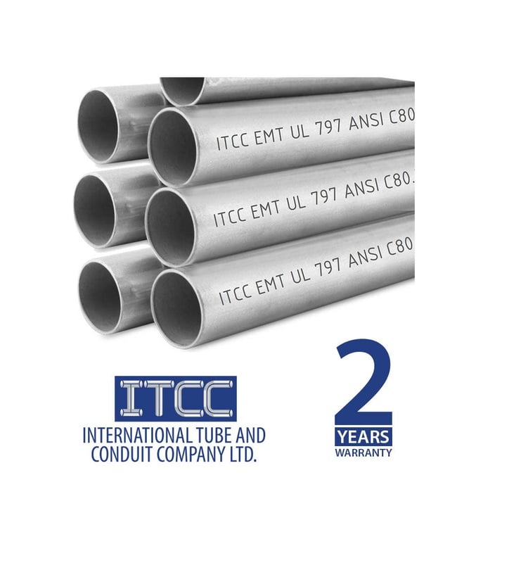 أي تي سي سي - مواسير حديد خفيفة - مقاس 1/2 2 بوصة - 3M/U (UL 797) - 2