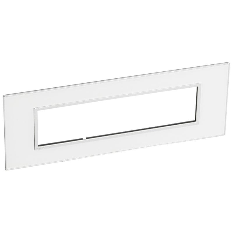 LEGRAND - Plate 8Mod w/ Support Frame BS, Mirror White Arteor - 3