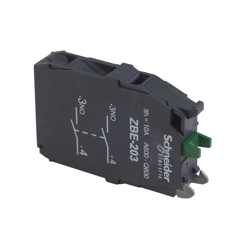 SCHNEIDER - Double Contact Block'S For Head ˜22 2No Screw Clamp Terminal - 2