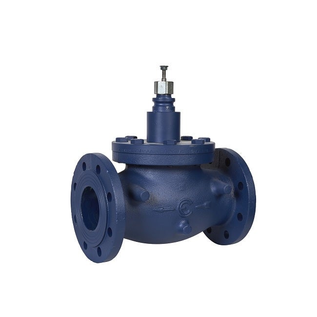 SCHNEIDER - Globe Valve, 80mm, 3-Way, Flanged, Stem Up Closed, Stainless Steel, 110kvs, Glycol 25-50% Steam and Water - 2