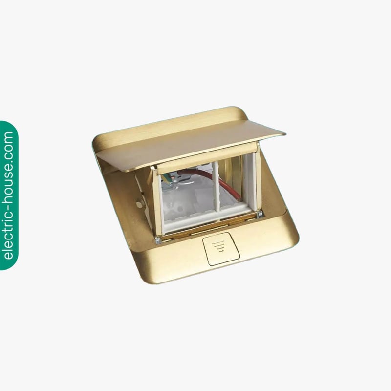 LEGRAND - Pop-Up Box to Be Equipped, 3 Modules, Brushed Brass - 2