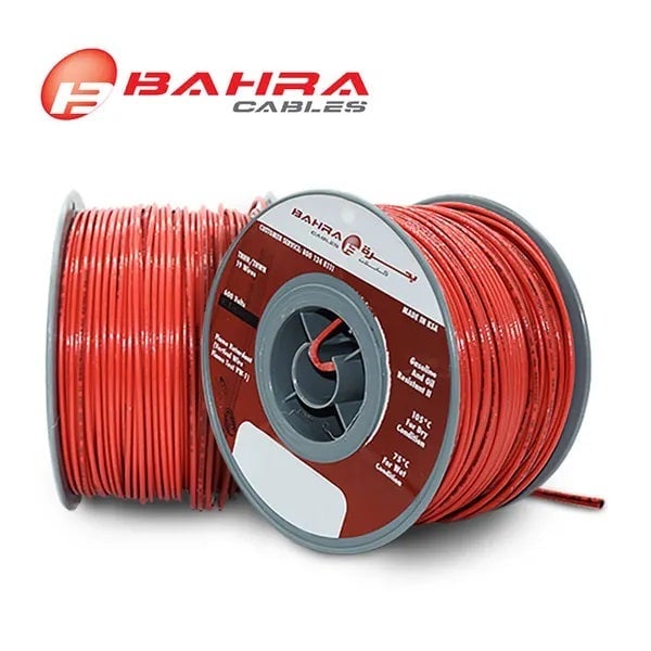 BAHRA CABLES - American Standard, THHN Wire, 6 AWG, 600V, Red - 2