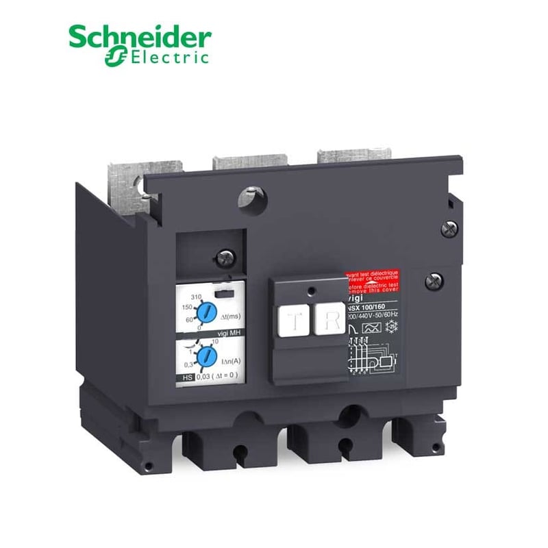 شنايدر - وحدة حماية للتسريب الارضي - 3 خط - Compact NSX 100/160, MH Type, 440 VAC To 550 VAC, 30mA to 10A - 2