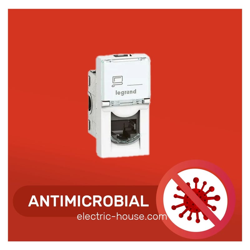 ليجراند - مخرج شبكة - RJ 45 - مضاد للبكتيريا - 3