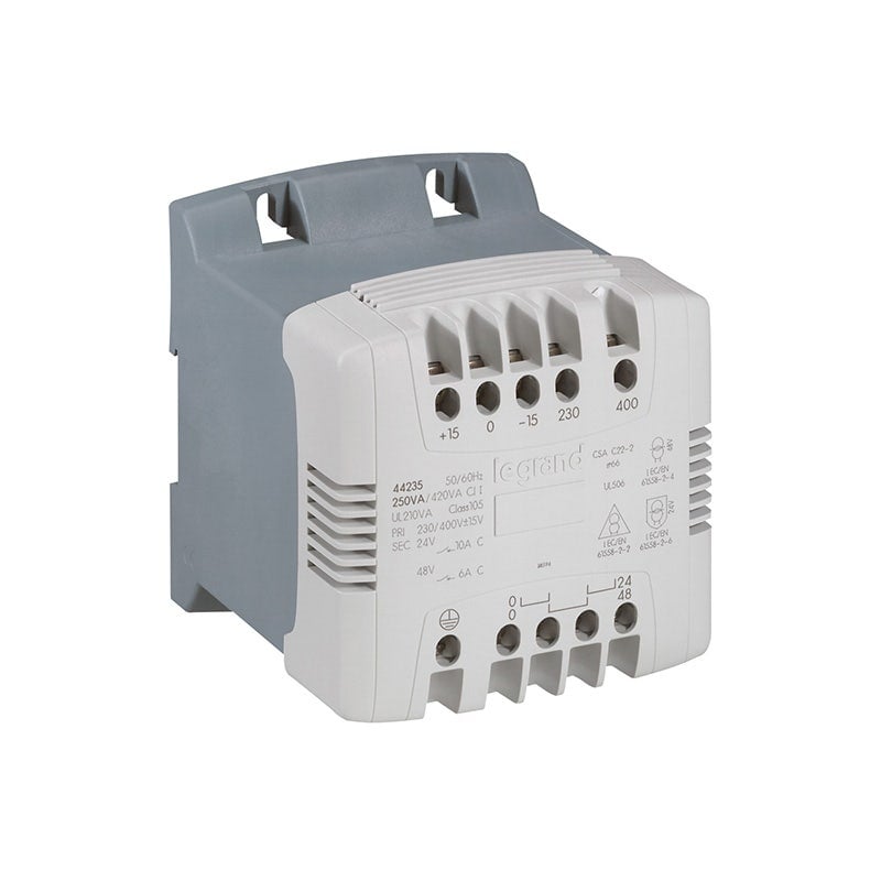 LEGRAND - Control Transformer and Signal, Mono Screw Terminals, Primary 230/400V, Secondary 24/48V, 250VA - 2