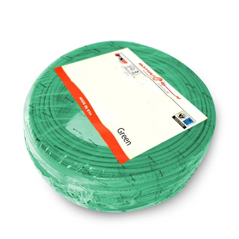BAHRA CABLES - British Standard, MICA LSOH NYA Wire, 1x4mm, 450/750V, Green - 2