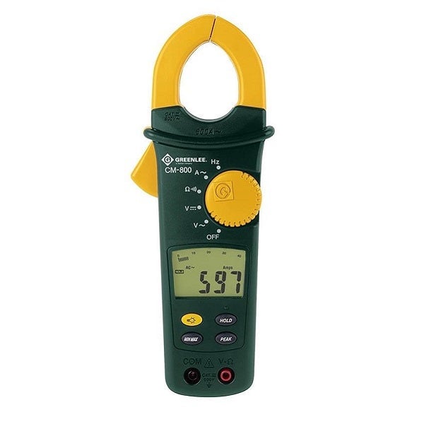 جرينلي - جهاز قياس التيار الكهربائي - True-RMS - تيار متردد - 600 أمبير (CM-850) - 2
