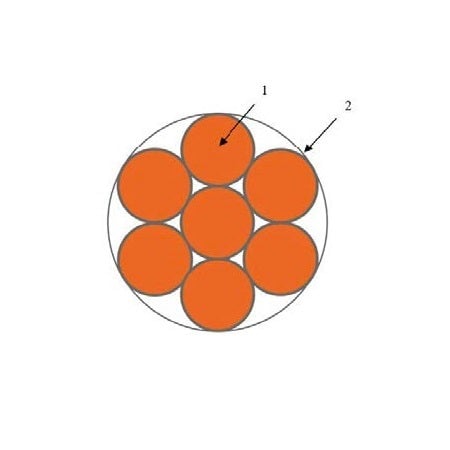 بحرة - سلك تأريض نحاس - غير معزول - مقاس 25 مم - مطلي بالقصدير - 2