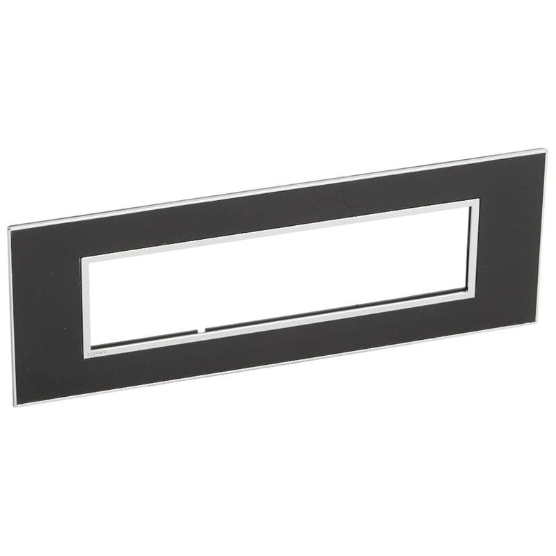 LEGRAND - Plate 8Mod w/ Support Frame BS, Mirror Black Arteor - 3