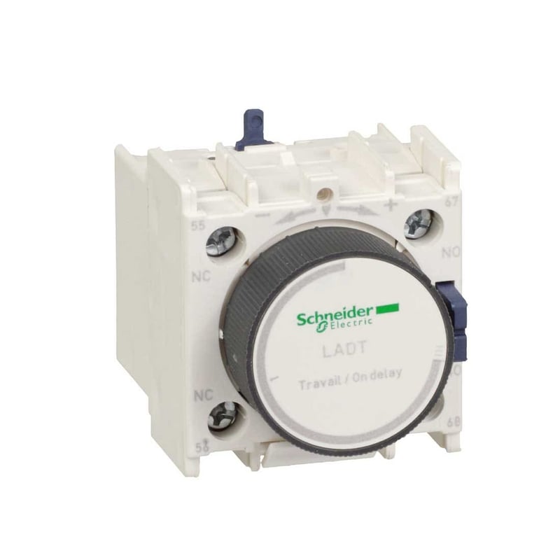 SCHNEIDER - Time Delay Auxiliary Contact Block, 1 No + 1 Nc Screw Clamp Terminals - 2