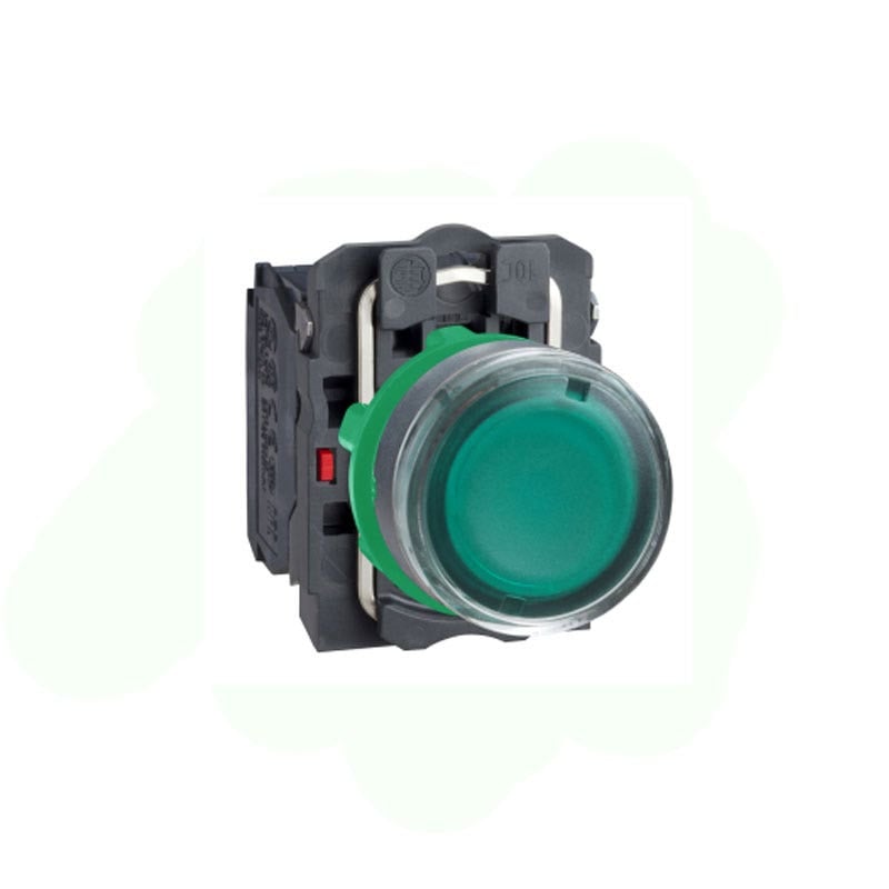 SCHNEIDER - Pusbutton Illum Spring Rtn 1No + 1NC, Green - 2
