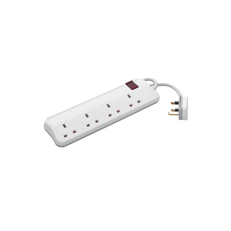 LEGRAND - British Standard Multi-Outlet Extension, 4x2P+E, 3m Cord - 3
