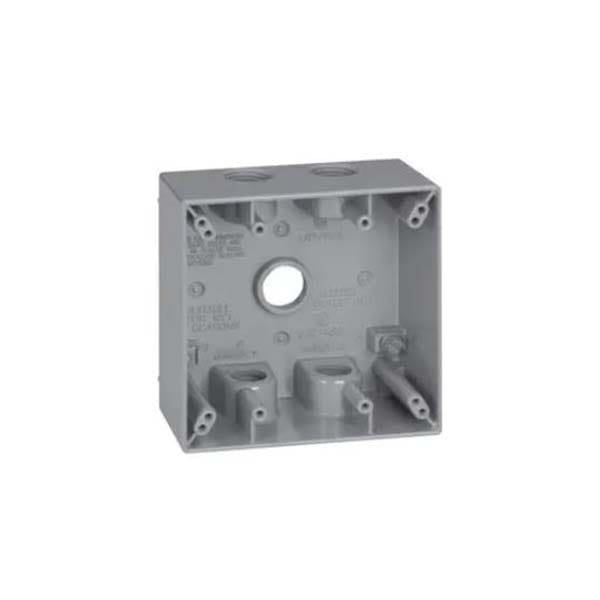 ITCC - Box, Waterproof, 2 Gang, 4-3/4" Hole, 2-3/16" Deep - 2