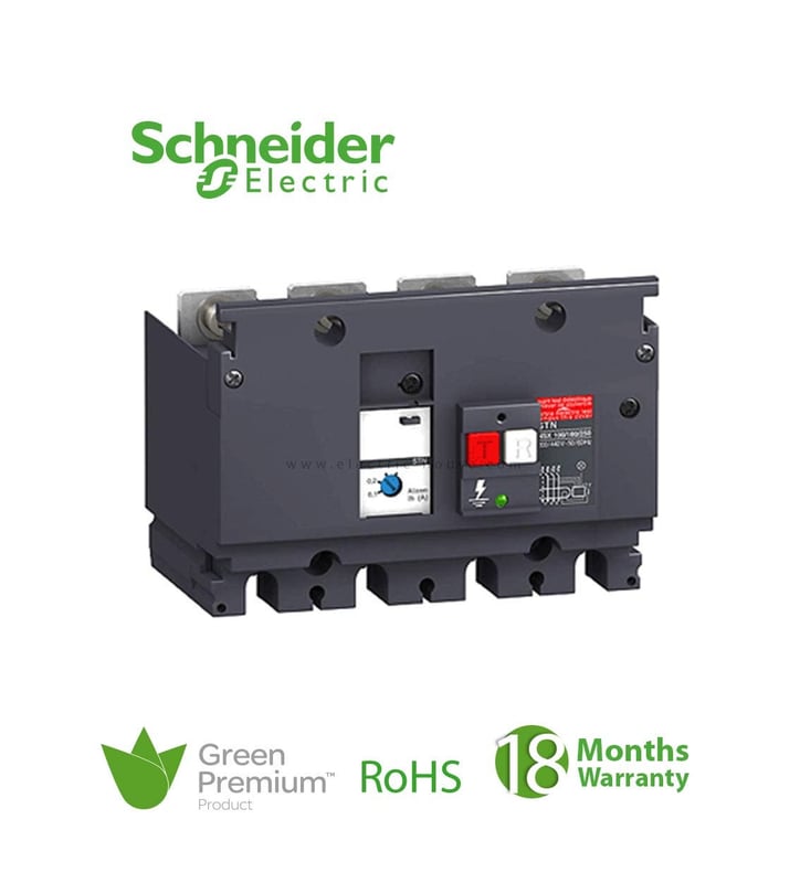 شنايدر - وحدة حماية للتسريب الارضي - Compact NSX 100/160, MH Type, 200 VAC To 440 VAC, 30mA to 10A - 2