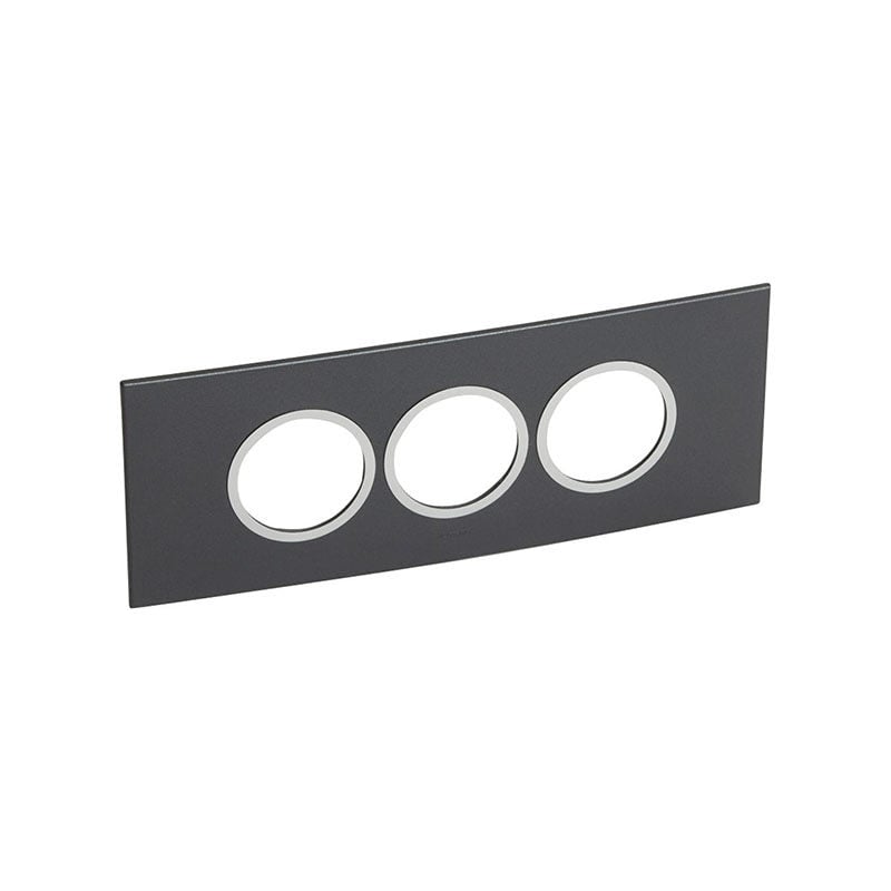LEGRAND - Plate Arteor, BS, Round, 6 Modules, Graphite - 2