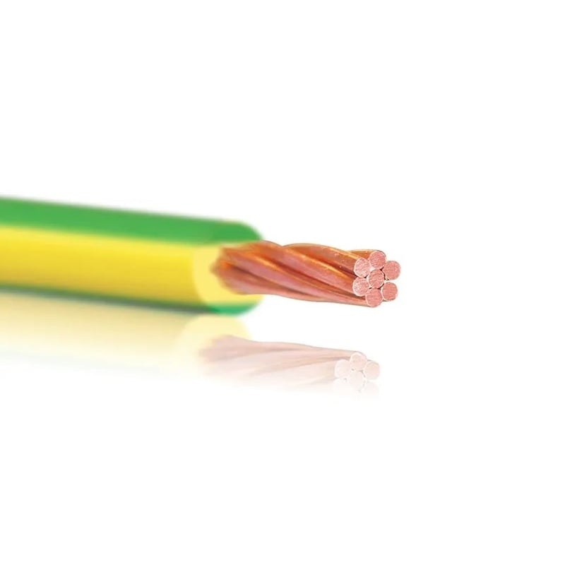 BAHRA CABLES - Power Cable Low Voltage, 1x70mm, 450/750 V, Green/Yellow, LS0H-XL, BS 7211:1998 - 2