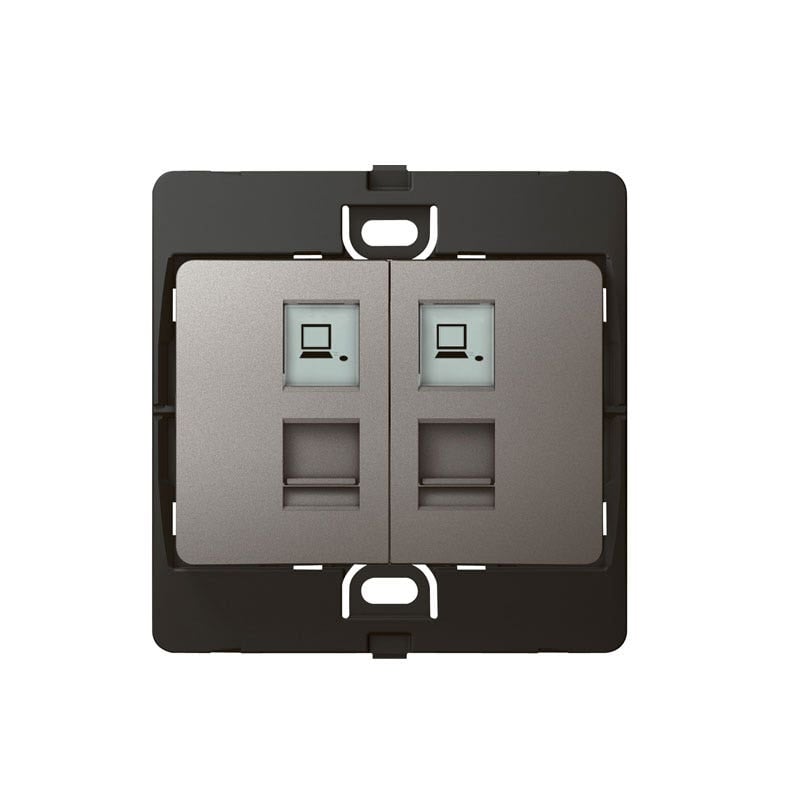 ليجراند - فيش بيانات مجوز ماليا - RJ45 - فضي غامق - 2