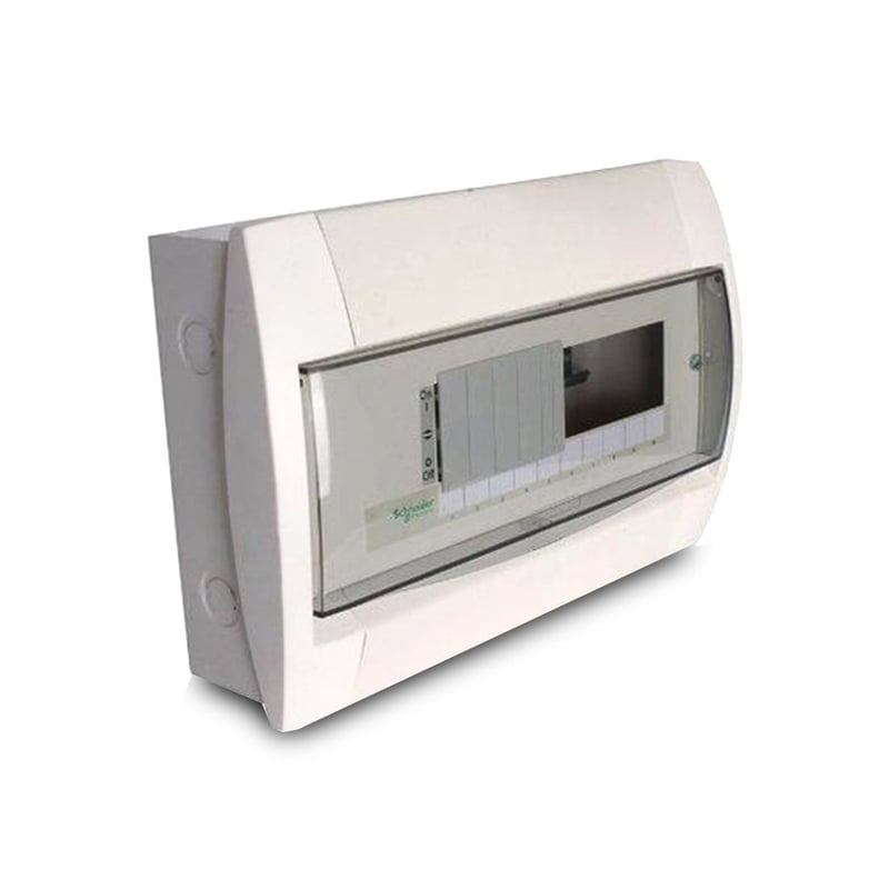 شنايدر - لوحة توزيع - صف واحد - 8X18MM - غاطس - باب منحني - 2