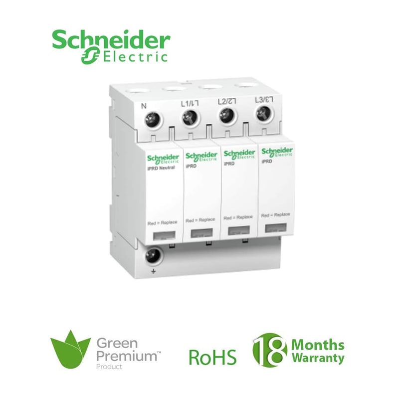 SCHNEIDER - iPRD40r Modular Surge Arrester - 3P + N - 350V - With Remote Transfert - 2
