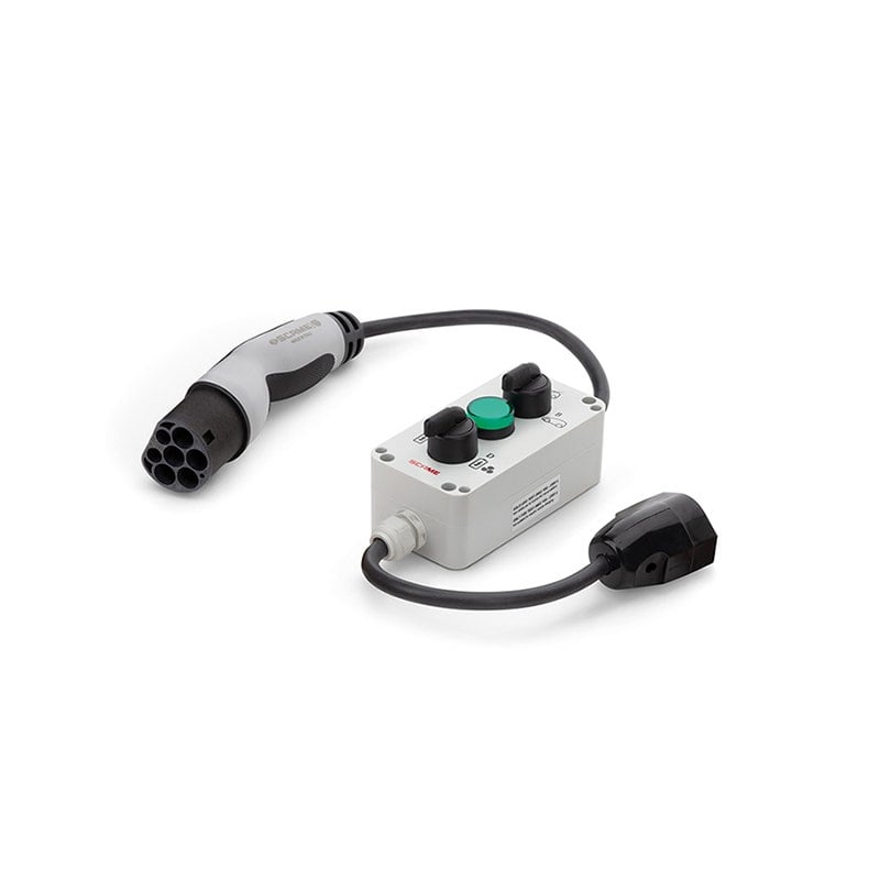 سكامي - ورقة متنقلة، اختبار القابس نوع 2، 3P + N + E، 32A، 400V~، 22kW، DE، 2P+E، 16A 230V، 3.7kW - 2