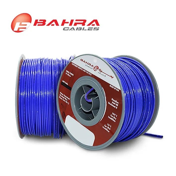 BAHRA CABLES - American Standard, THHN Wire, 6 AWG, 600V, Blue - 2