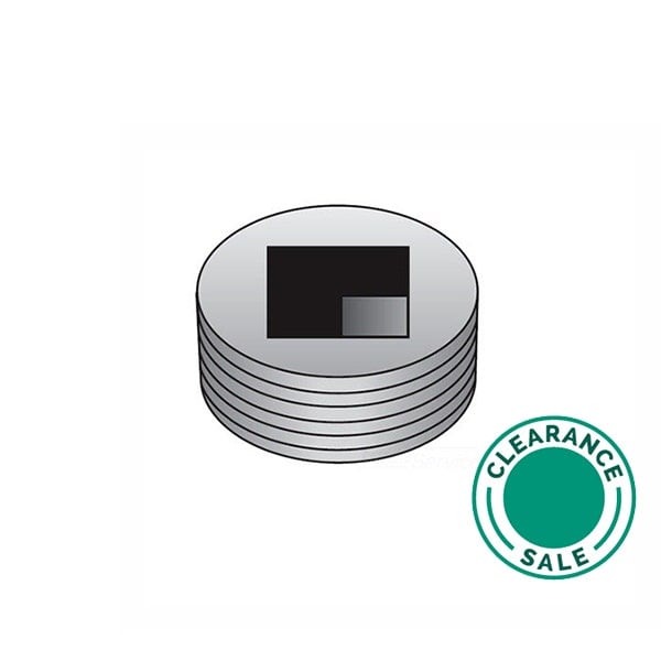 تصفية او زي جدني - غطاء قناة، رأس مستوي، حديد مطاوع، 1-1/4 بوصة - 2