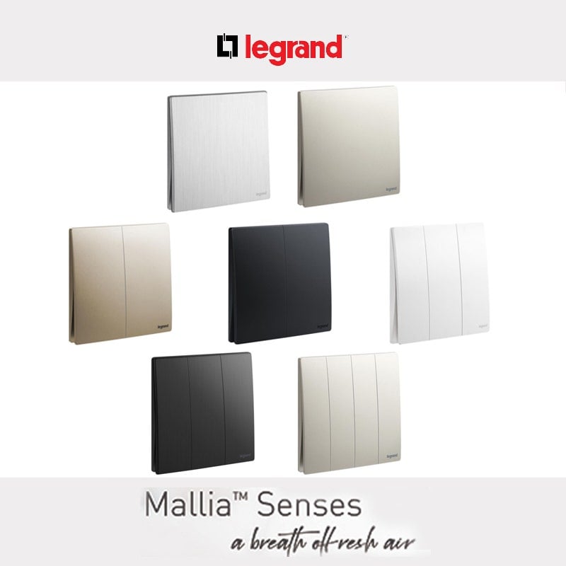 Mallia Senses - Single Pole Switches 16A/20A - 2