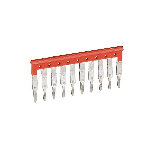 LEGRAND - Bridging Combs Viking 3, Equipotential - For 10 Blocks With 6 mm Pitch - Red - 2