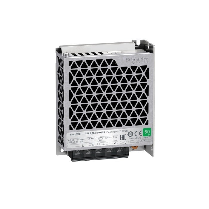 SCHNEIDER - Single Phase Power Supply, 100...240V input, 24V DC output, 53W, 2,2A - 2