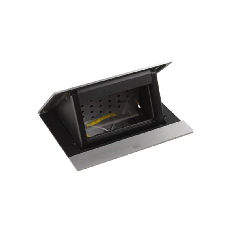 LEGRAND - Incara Pop-Up, 4 Modules, Brushed Aluminum, to Be Equipped, Furniture Integrated - 2