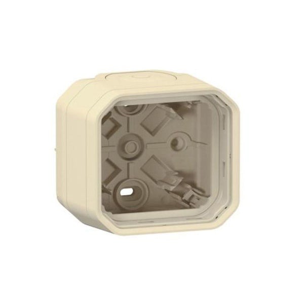 LEGRAND - Surface Box Plexo, IP55, 1 Gang, 2 Membrane Glands, 1 Entry, Beige - 3