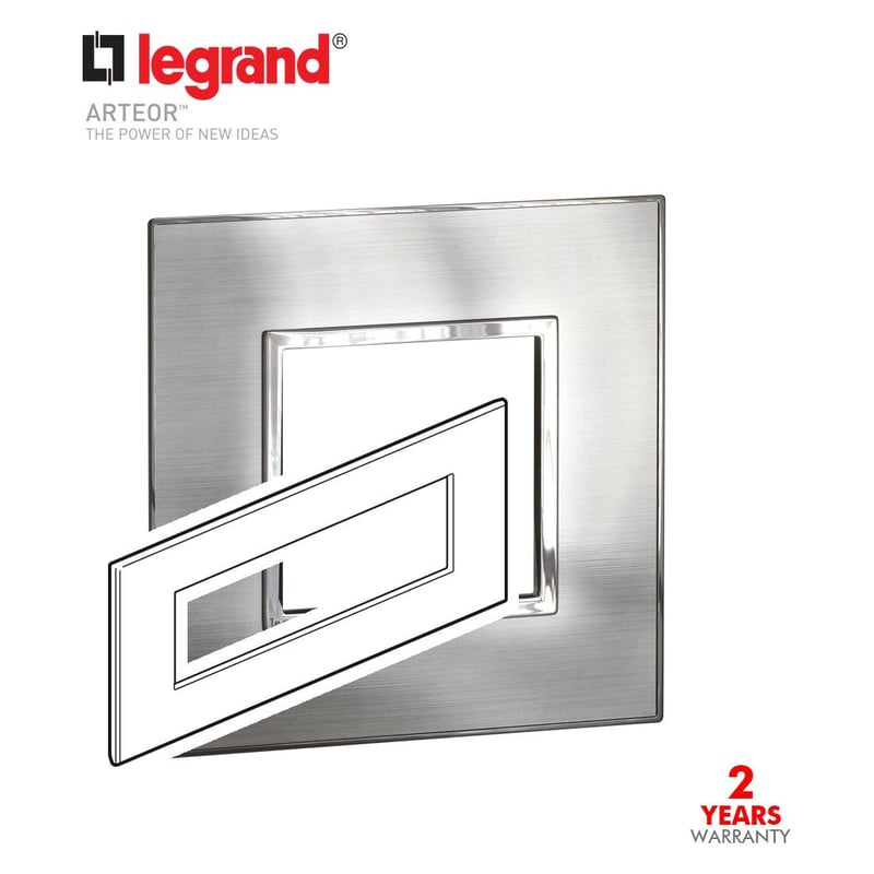 LEGRAND - Plate 8Mod w/ Support Frame BS, Arteor - 2