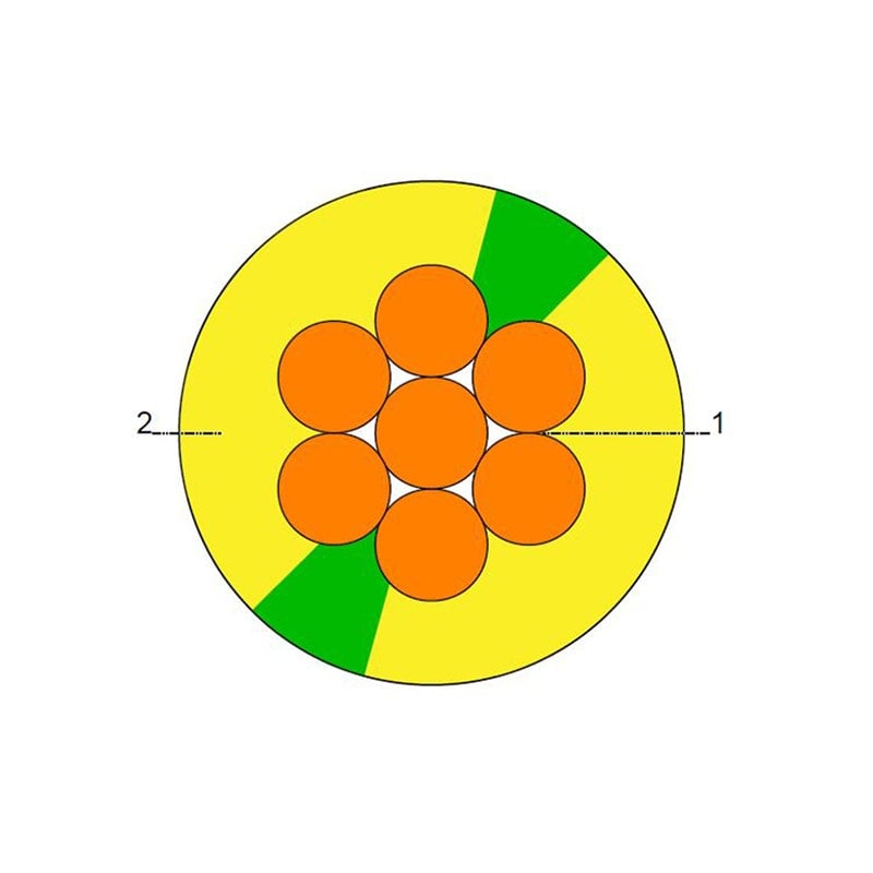 BAHRA CABLES - Building Wire, Cu/LS0H-XL, 450/750 V, H07Z-R, 10mm2, RM, G/Y, BS EN 50525-3-41 (Formerly BS 7211:1998), 500 m - 2