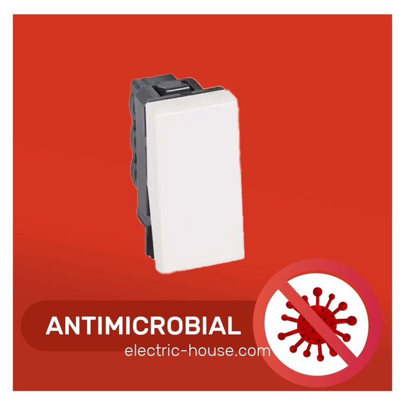 ليجراند - مفتاح جرس 6 أمبير - 2 موديول - مضاد للبكتيريا - 3