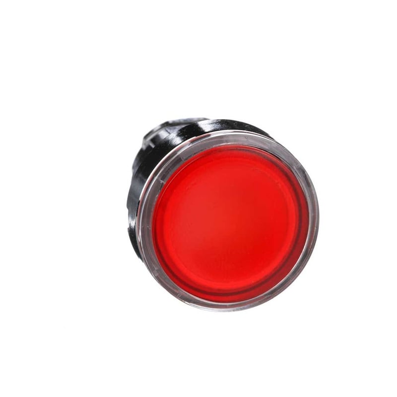 SCHNEIDER - Red Flush Illuminated Pushbutton Head ˜22 Spring Return For Integral Led - 2