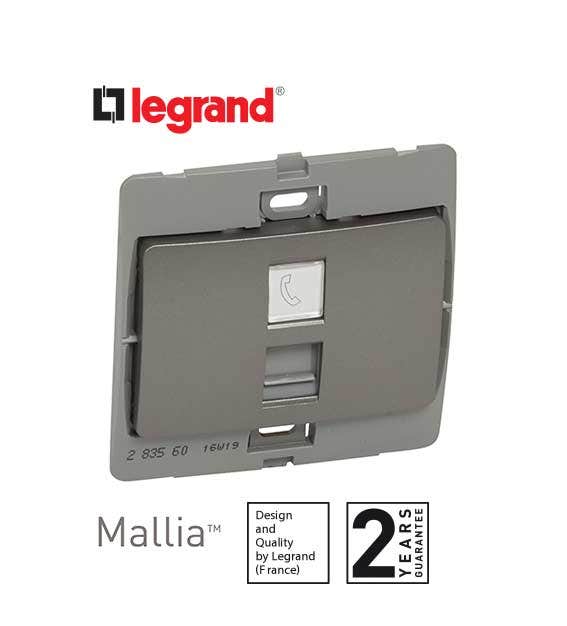 ليجراند - فيش تليفون ماليا - RJ11 - فضي غامق - 2