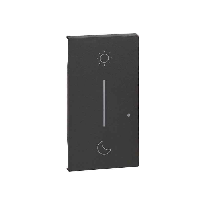LEGRAND - Cover BTicino, Living Now, for Wake Up/Sleep Wireless, 2 Modules, Black - 2