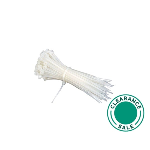 تصفية ي.ي كابل أكسسريس - مربط أسلاك، أبيض، 770x9 مم، 100 قطعة/باكت - 2