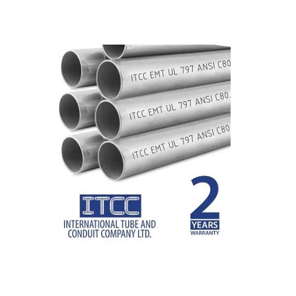  أي تي سي سي - مواسير حديد خفيفة - مقاس 1/2-3 بوصة - 10 قدم/الحبة - UL 797  - 2