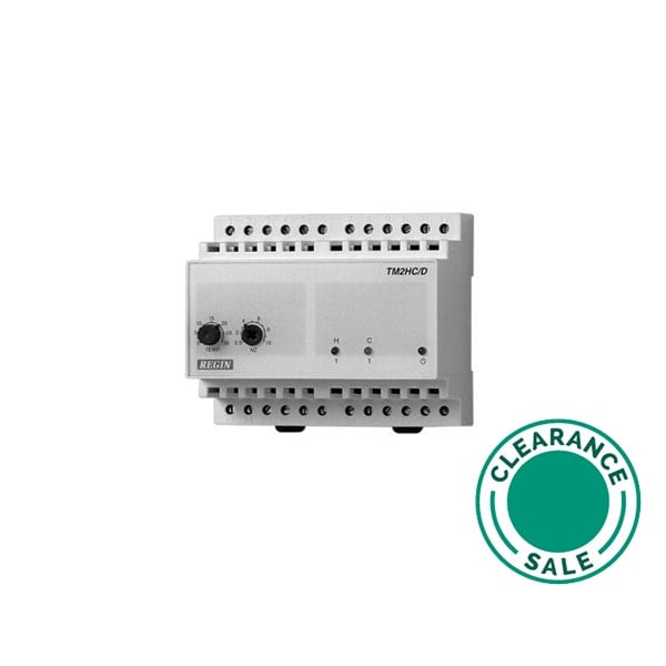 CLEARANCE REGIN - Electronic 2-Stage Thermostat, Heating/Cooling, 5A, 250VAC - 2