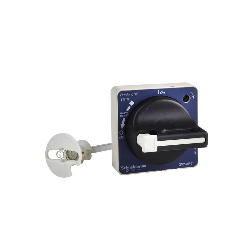 SCHNEIDER - Extended Rotary Handle Kit, Tesys GV2, IP54, Black Handle, With Trip Indication, For GV2L-GV2P - 2