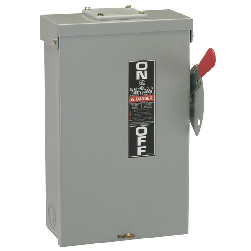 GENERAL ELECTRIC - Safety Switch, 100A 3P 240V Fusible, Nema 3R - 2