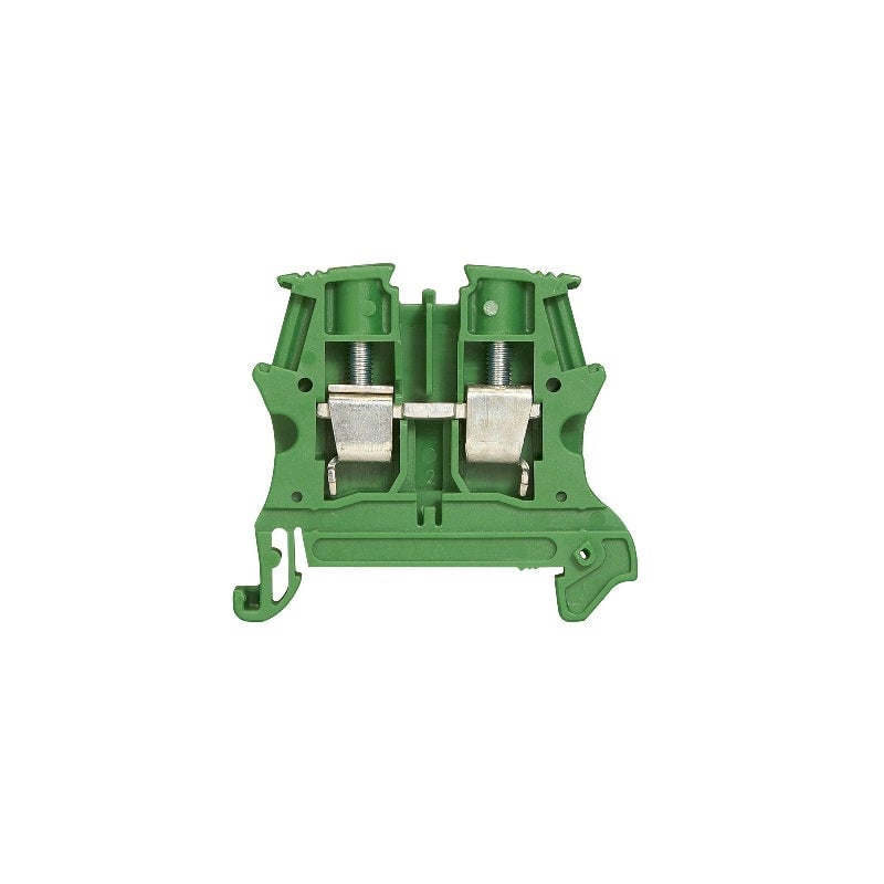 LEGRAND - Viking T. Block 4mm P6mm 1 Entry / 1 Outlet, Green - 2